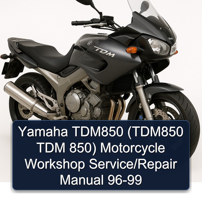Yamaha TDM850 (TDM850 TDM 850) Motorcycle Workshop Service/Repair Manual 96-99