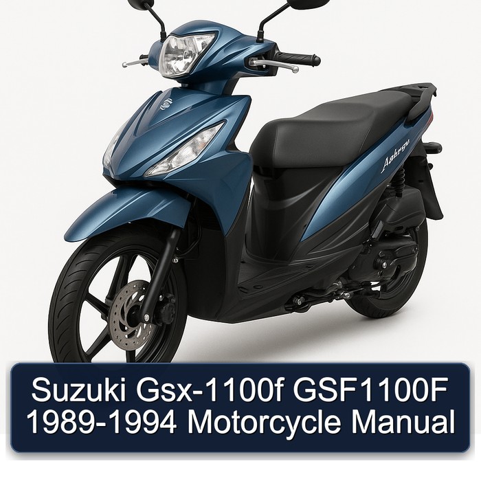 Suzuki Gsx-1100f GSF1100F 1989-1994 Motorcycle Manual
