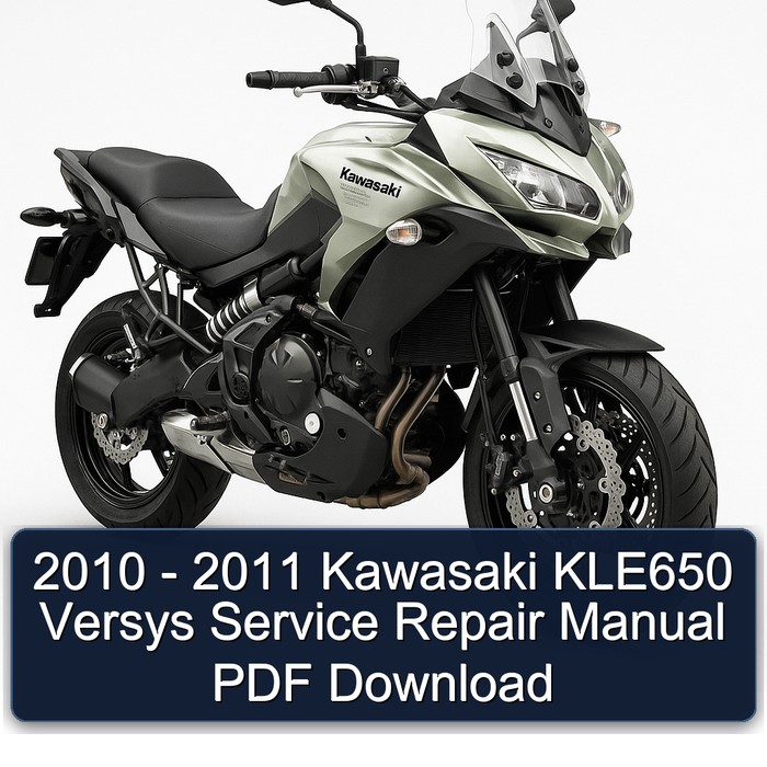 2010 - 2011 Kawasaki KLE650 Versys Manual de servicio y reparación PDF Download