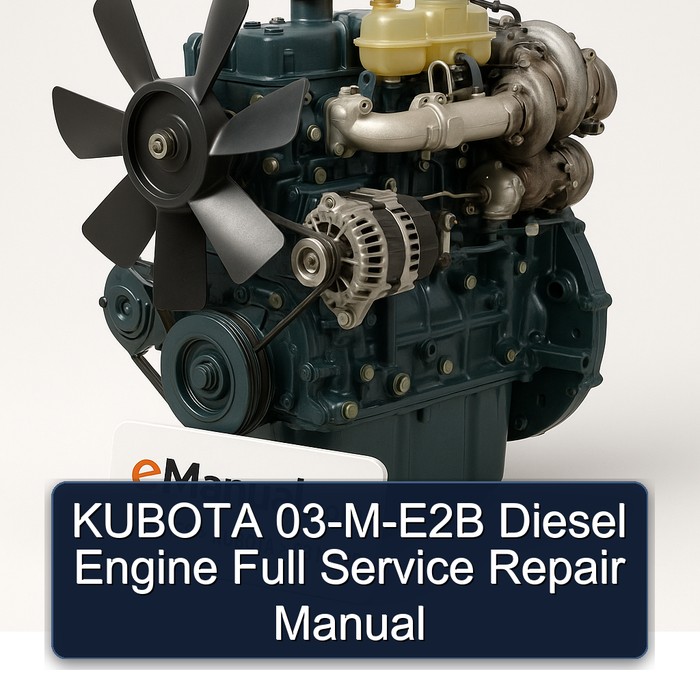 KUBOTA 03-M-E2B Dieselmotor - Reparaturhandbuch