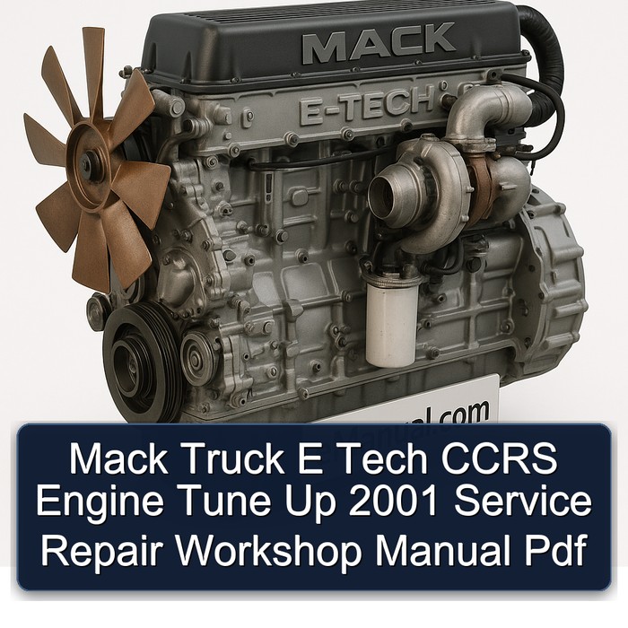 Mack Truck E Tech CCRS Engine Tune Up 2001 Service Repair Workshop Manual Pdf