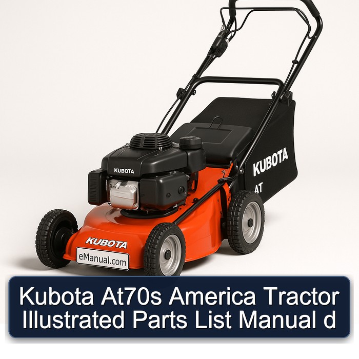 Kubota At70s America Tractor Illustrated Parts List Manual d