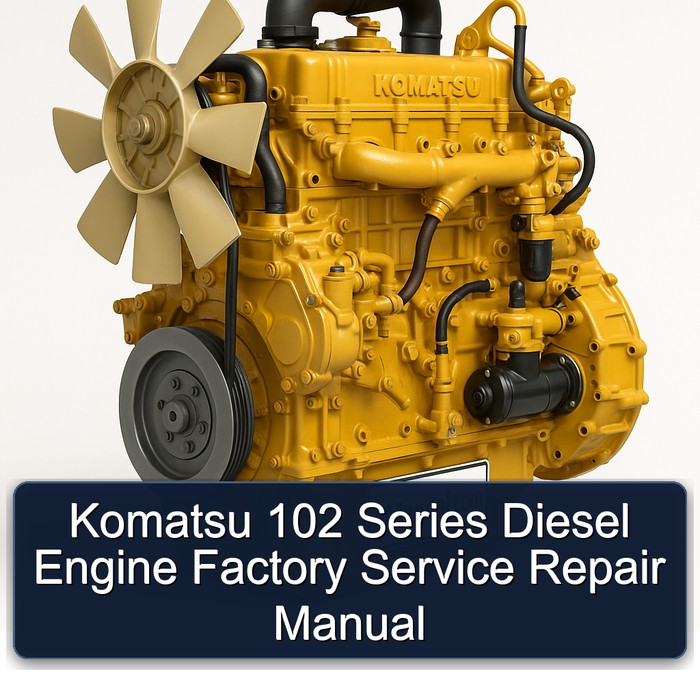 Manual de Reparación y Servicio de Fábrica para Motor Diesel Komatsu Serie 102