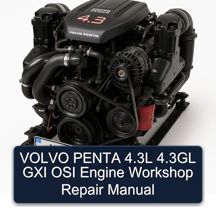 VOLVO PENTA 4.3L 4.3GL GXI OSI Engine Workshop Repair Manual 