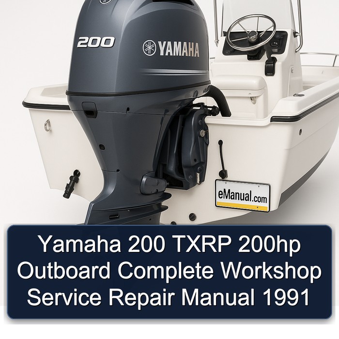 Yamaha 200 TXRP 200hp Outboard Complete Workshop Service Repair Manual 1991 
