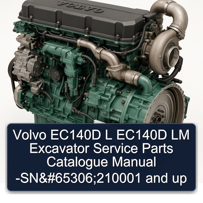Volvo EC140D L EC140D LM Excavator Service Parts Catalogue Manual -SN：210001 and up