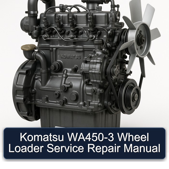 Komatsu WA450-3 Wheel Loader Manual de servicio y reparación
