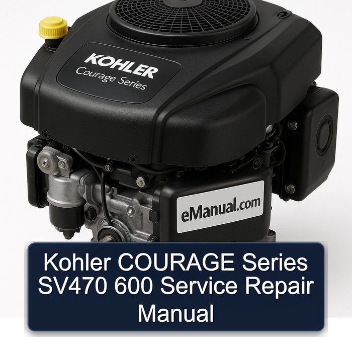 Kohler COURAGE Series SV470 600 Manual de servicio y reparación
