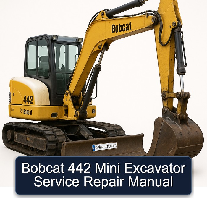 Bobcat 442 Mini Excavator Manual de servicio y reparación