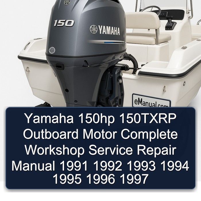Yamaha 150hp 150TXRP Outboard Motor Complete Workshop Service Repair Manual 1991 1992 1993 1994 1995 1996 1997