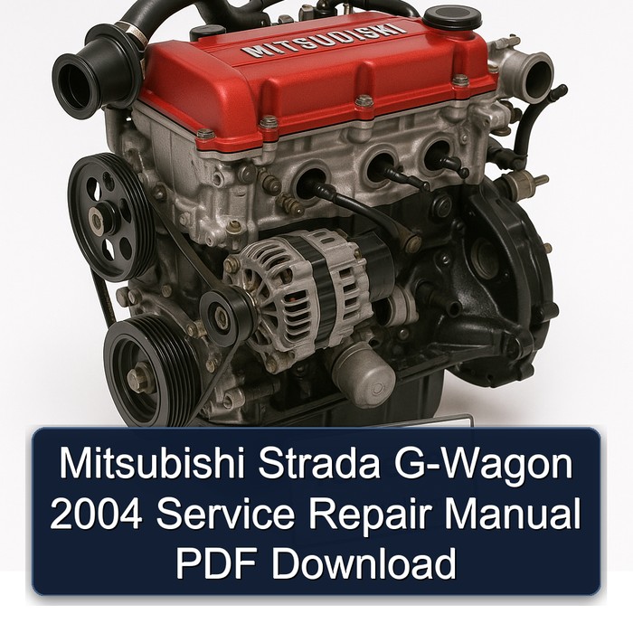 Manual de Reparación Mitsubishi Strada G-Wagon 2004 (PDF)