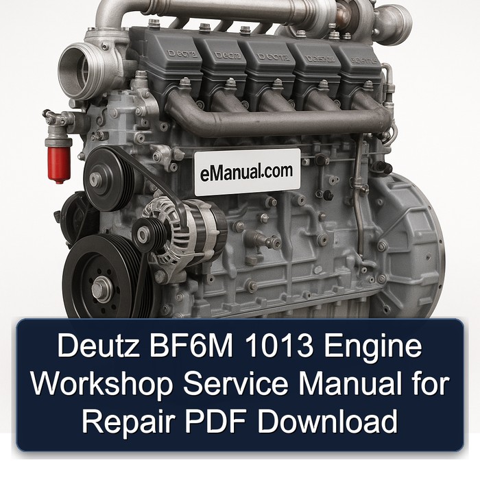 Manual de Taller para Motor Deutz BF6M 1013 - Reparación PDF