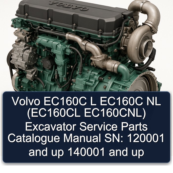 Volvo EC160C L/NL Bagger Ersatzteile Katalog Handbuch (SN: 120001 und höher, 140001 und höher)