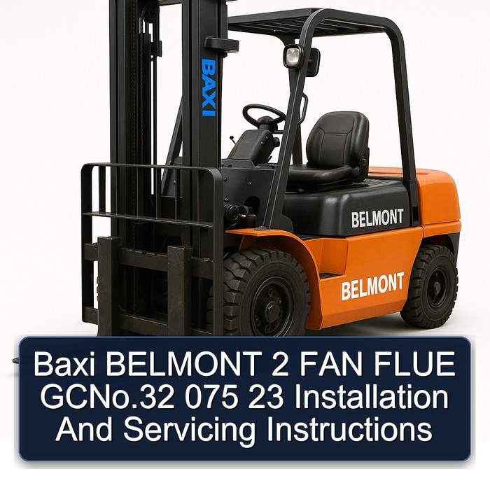 Baxi BELMONT 2 FAN FLUE GC - Installations- und Bedienungsanleitung