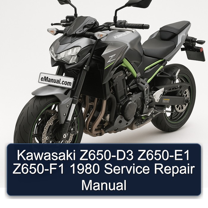 Kawasaki Z650-D3 Z650-E1 Z650-F1 1980 Service Repair Manual