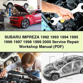 SUBARU IMPREZA 1992 1993 1994 1995 1996 1997 1998 1999 2000 Service Repair Workshop Manual (PDF) 