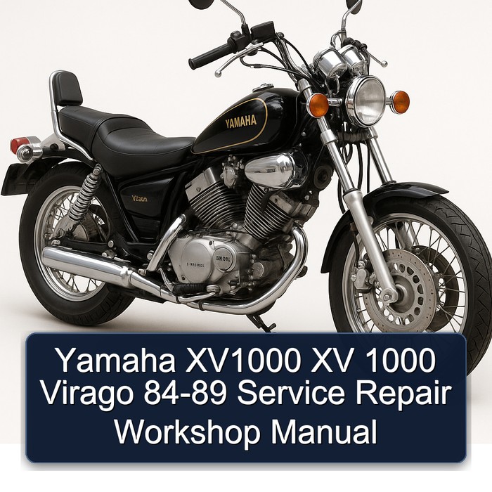 Yamaha XV1000 XV 1000 Virago 84-89 Service Repair Workshop Manual