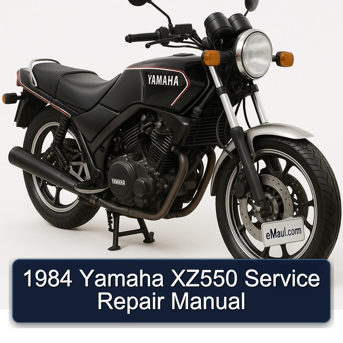 1984 Yamaha XZ550 Manual de servicio y reparación