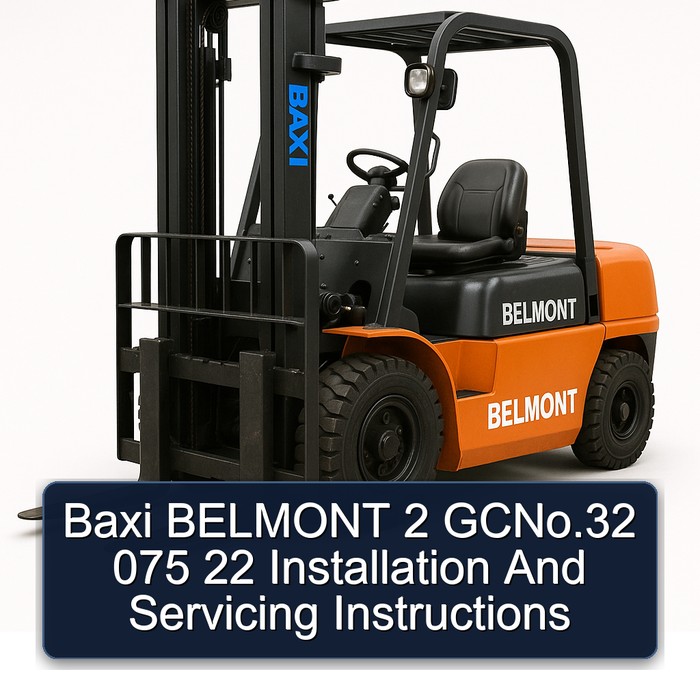 Baxi BELMONT 2 GC Installations- und Bedienungsanleitung