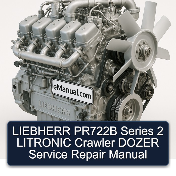 LIEBHERR PR722B Series 2 LITRONIC Crawler DOZER Manual de servicio y reparación
