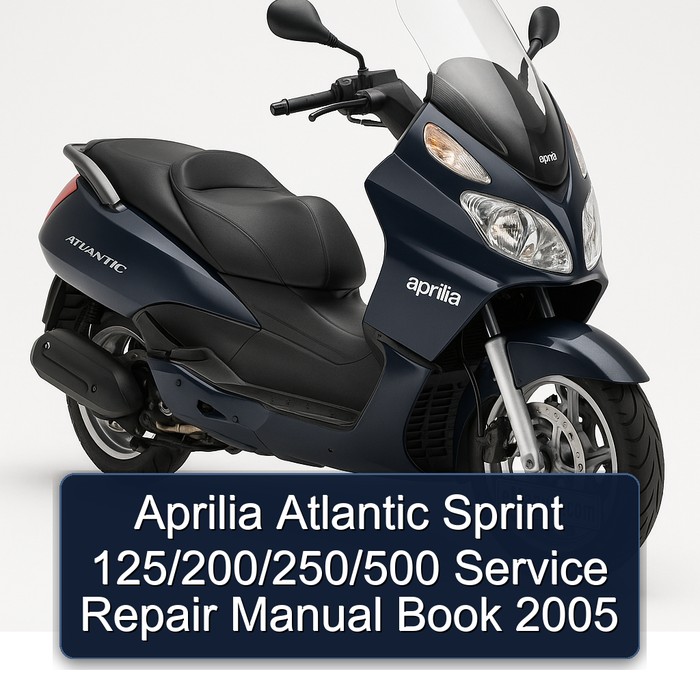 Aprilia Atlantic Sprint 125/200/250/500 Manual de servicio y reparación Book 2005