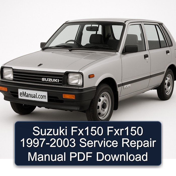 Suzuki Fx150 Fxr150 1997-2003 Manual de servicio y reparación PDF Download