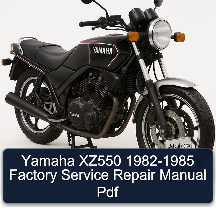 Yamaha XZ550 1982-1985 Factory Manual de servicio y reparación Pdf