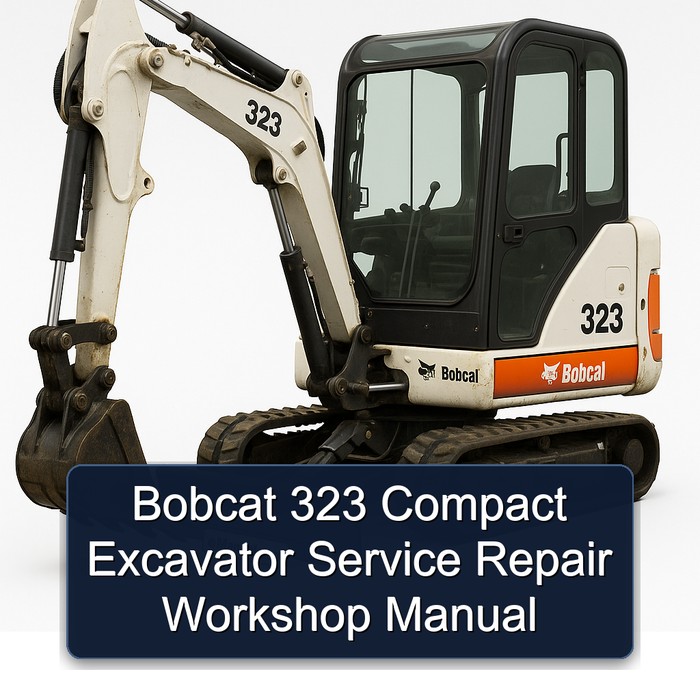 Bobcat 323 Compact Excavator Service Repair Workshop Manual