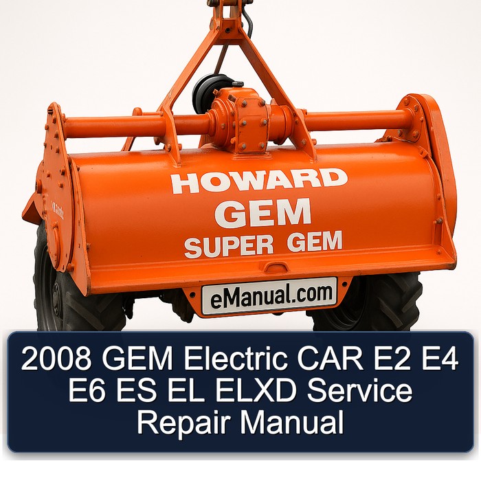 2008 GEM Electric CAR E2 E4 E6 ES EL ELXD Service Repair Manual 