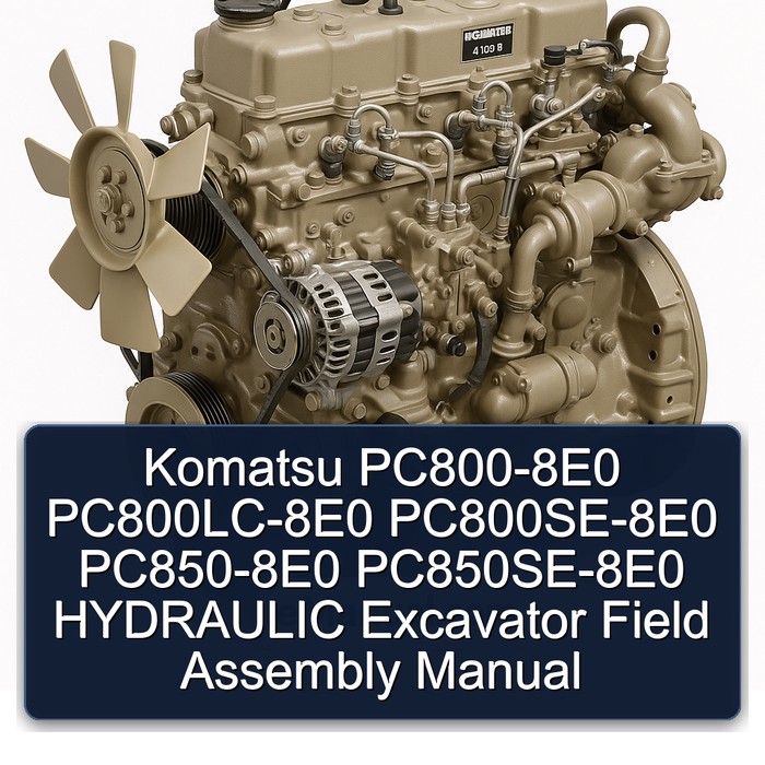 Komatsu PC800-8E0 PC800LC-8E0 PC800SE-8E0 PC850-8E0 PC850SE-8E0 HYDRAULIC Excavator Field Assembly Manual