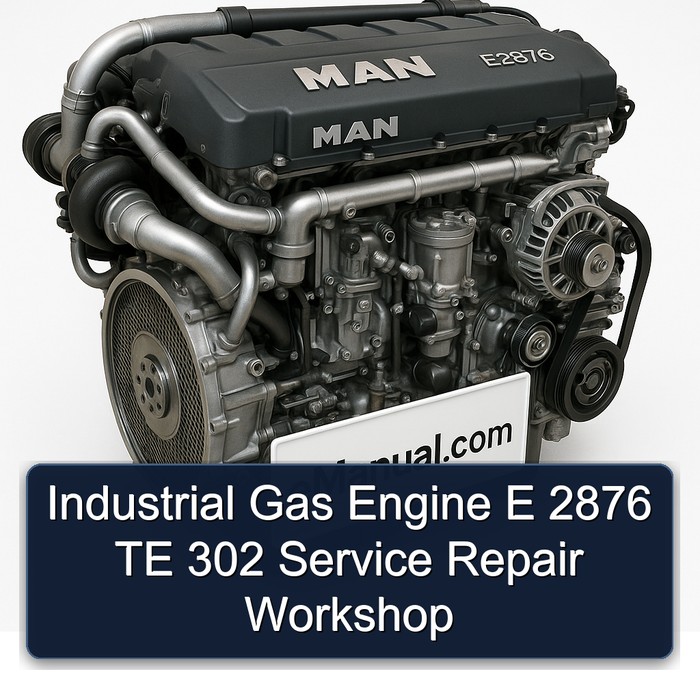 Industrieller Gasmotor E 2876 TE 302 Werkstatt für Service und Reparatur