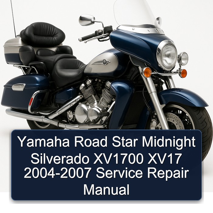 Yamaha Road Star Midnight Silverado XV1700 XV17 2004-2007 Manual de servicio y reparación