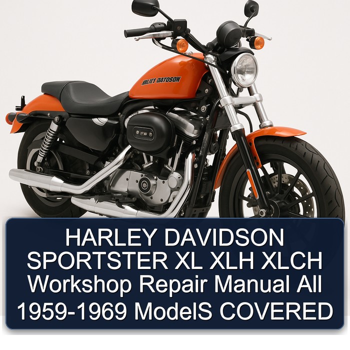 HARLEY DAVIDSON SPORTSTER XL XLH XLCH Workshop Repair Manual All 1959-1969 ModelS COVERED