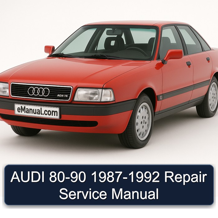 AUDI 80-90 1987-1992 Repair Service Manual