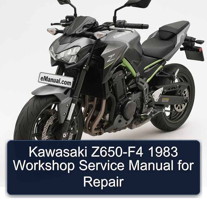 Kawasaki Z650-F4 1983 Workshop Service Manual for Repair