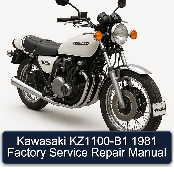 Kawasaki KZ1100-B1 1981 Factory Manual de servicio y reparación