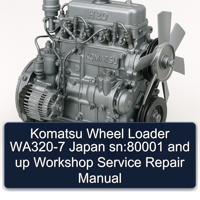 Komatsu Wheel Loader WA320-7 Japan sn:80001 and up Workshop Service Repair Manual