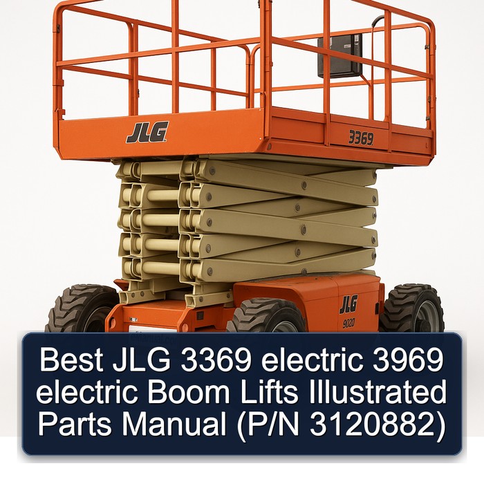 Best JLG 3369 electric 3969 electric Boom Lifts Illustrated Parts Manual (P/N 3120882) 