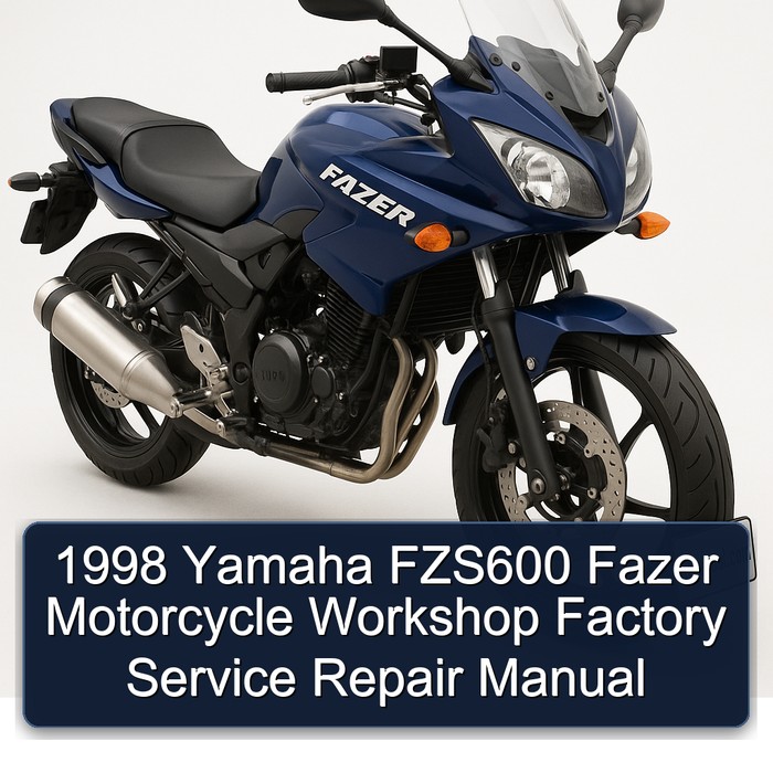 1998 Yamaha FZS600 Fazer Motorcycle Workshop Factory Manual de servicio y reparación