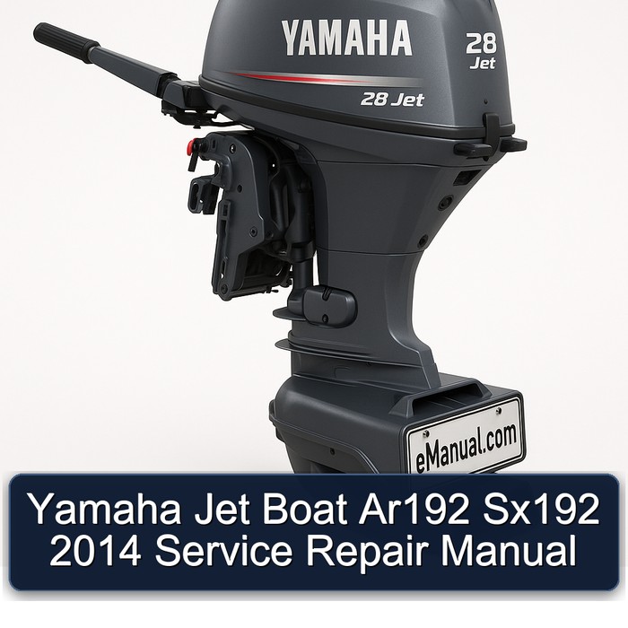 Yamaha Jet Boat Ar192 Sx192 2014 Service Repair Manual 