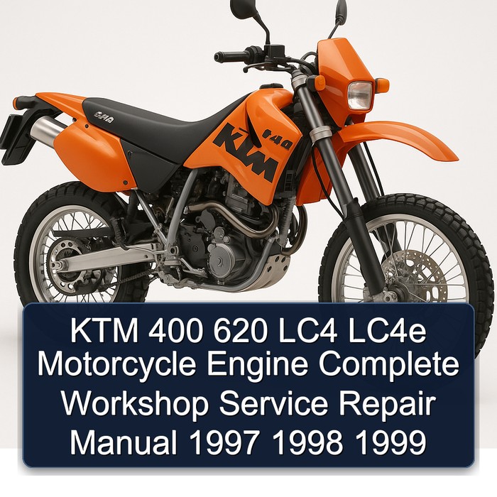 KTM 400 620 LC4 LC4e Motorcycle Engine Manual completo de servicio y reparación del taller 1997 1998 1999