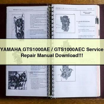 Yamaha GTS1000AE/GTS1000AEC Workshop Service Repair Manual PDF Download