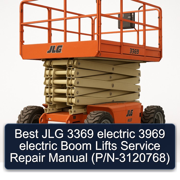 Best JLG 3369 electric 3969 electric Boom Lifts Service Repair Manual (P/N-3120768) 