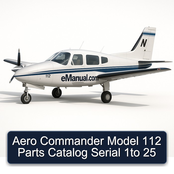 Aero Commander Model 112 Parts Catalog Serial 1to 25