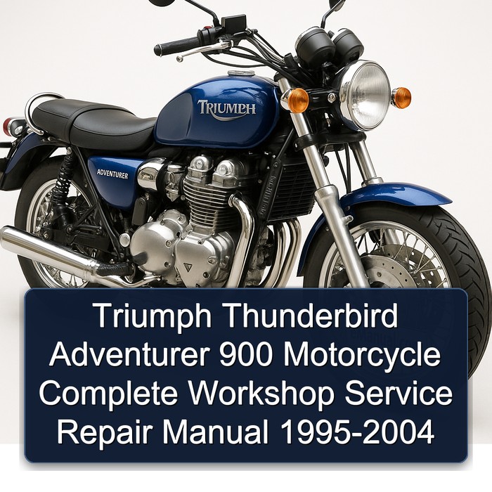 Triumph Thunderbird Adventurer 900 Motorcycle Manual completo de servicio y reparación del taller 1995 1996 1997 1998 1999 2000 2001 2002 2003 2004