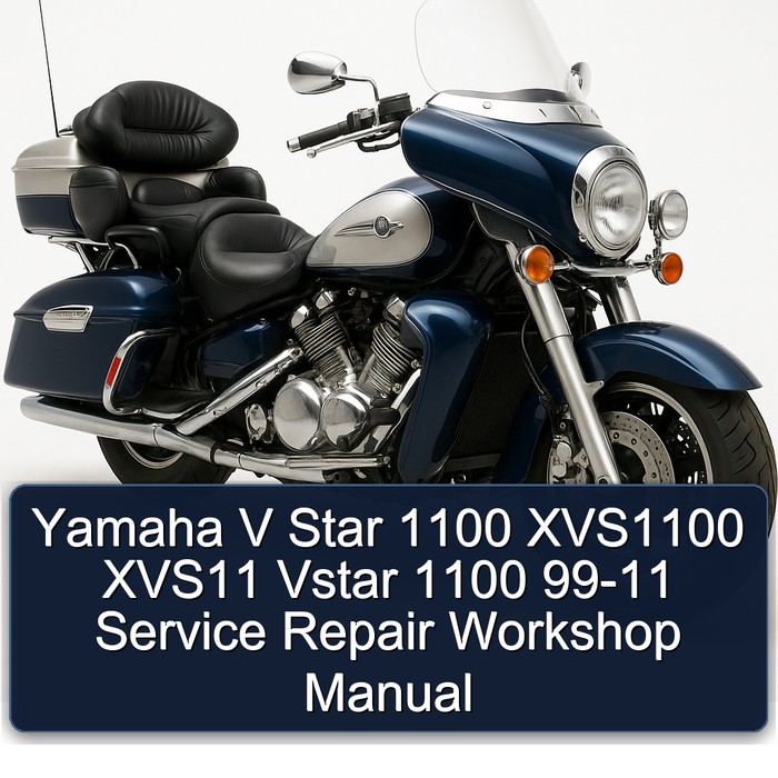 Yamaha V Star 1100 XVS1100 XVS11 Vstar 1100 99-11 Workshop Service Repair Manual PDF Download