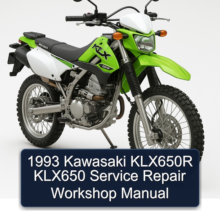 1993 Kawasaki KLX650R KLX650 Service Repair Workshop Manual