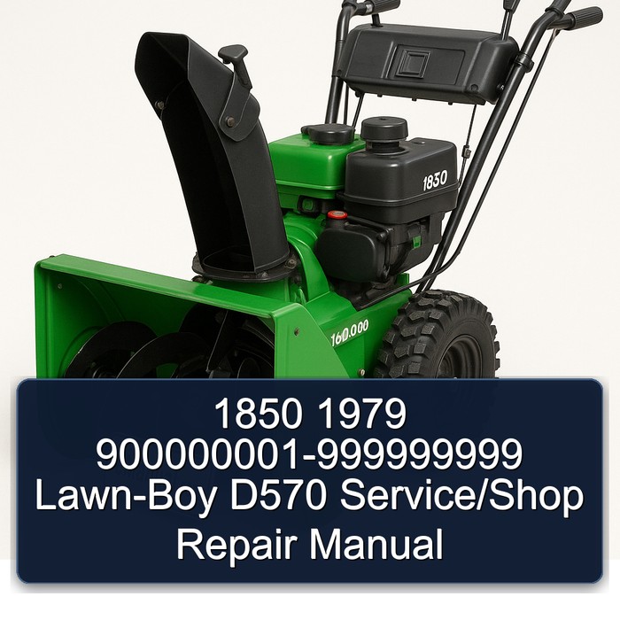 1850 1979 900000001-999999999 Lawn-Boy D570 Service/Shop Repair Manual 