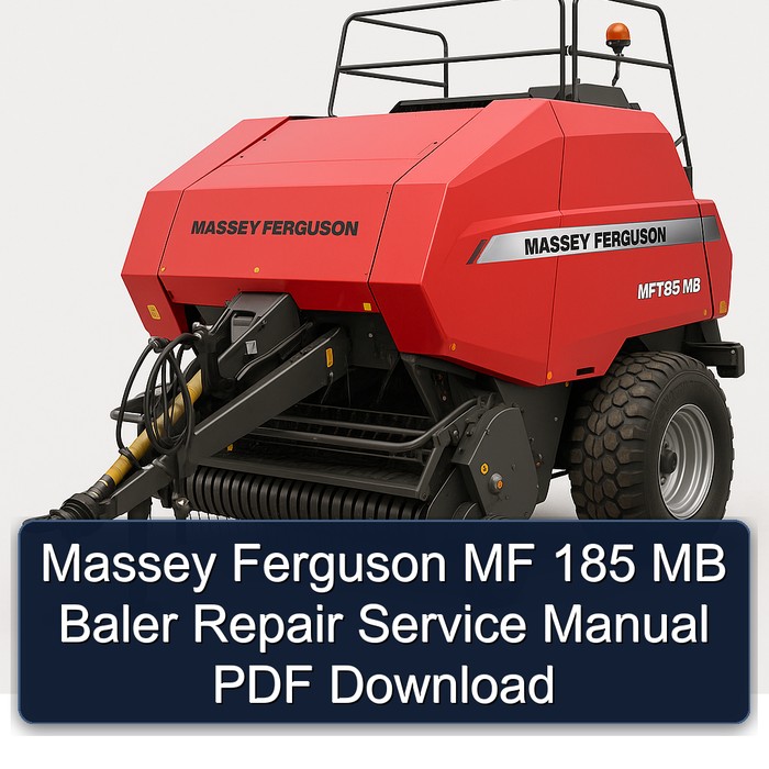Massey Ferguson MF 185 MB Baler Repair Service Manual PDF Download