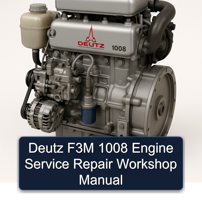 Deutz F3M 1008 Engine Service Repair Workshop Manual